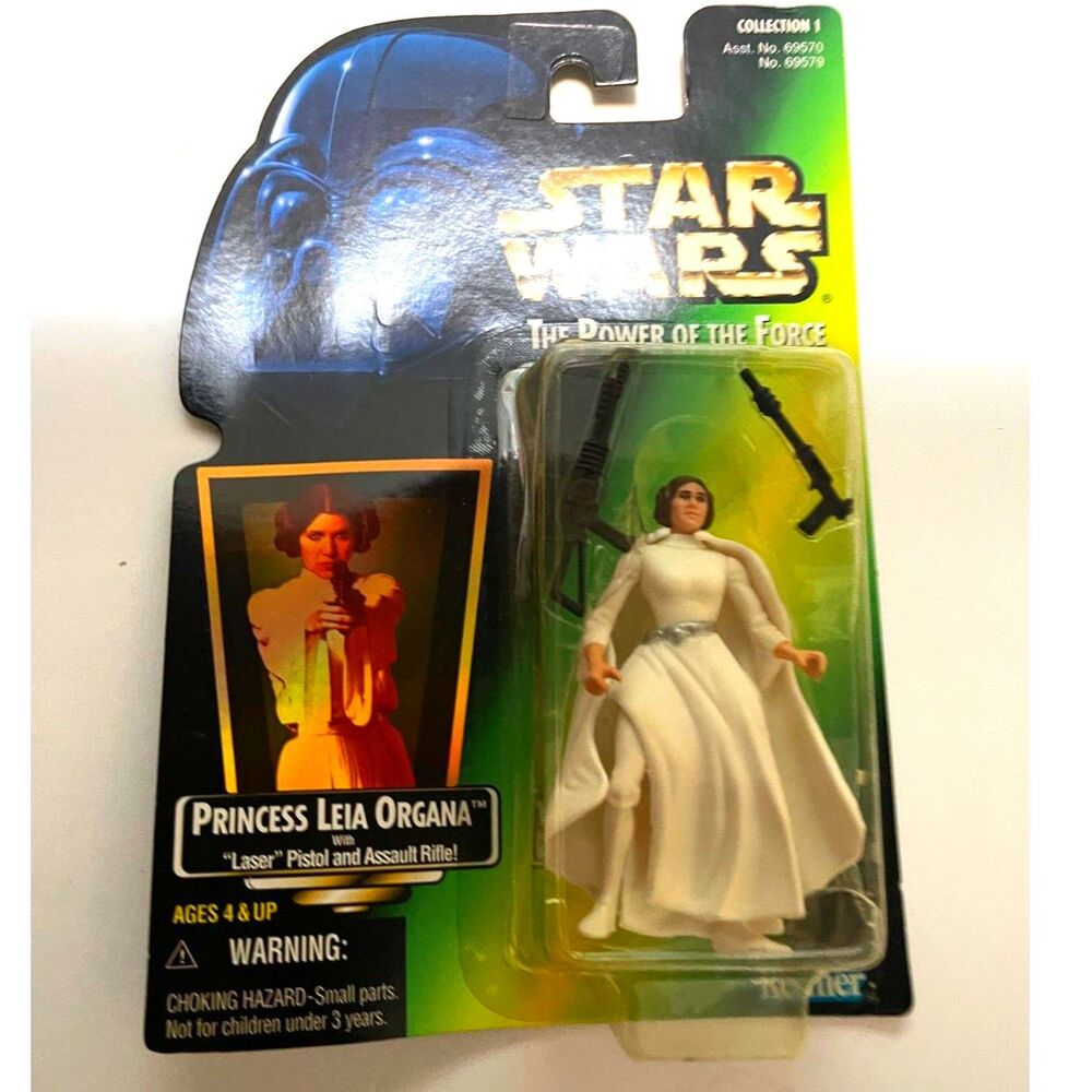 Star Wars The Power of the Force Princess Leia Organa w/ Laser Pistol and Rifle